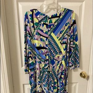 Chicos ponte prismatic color dress